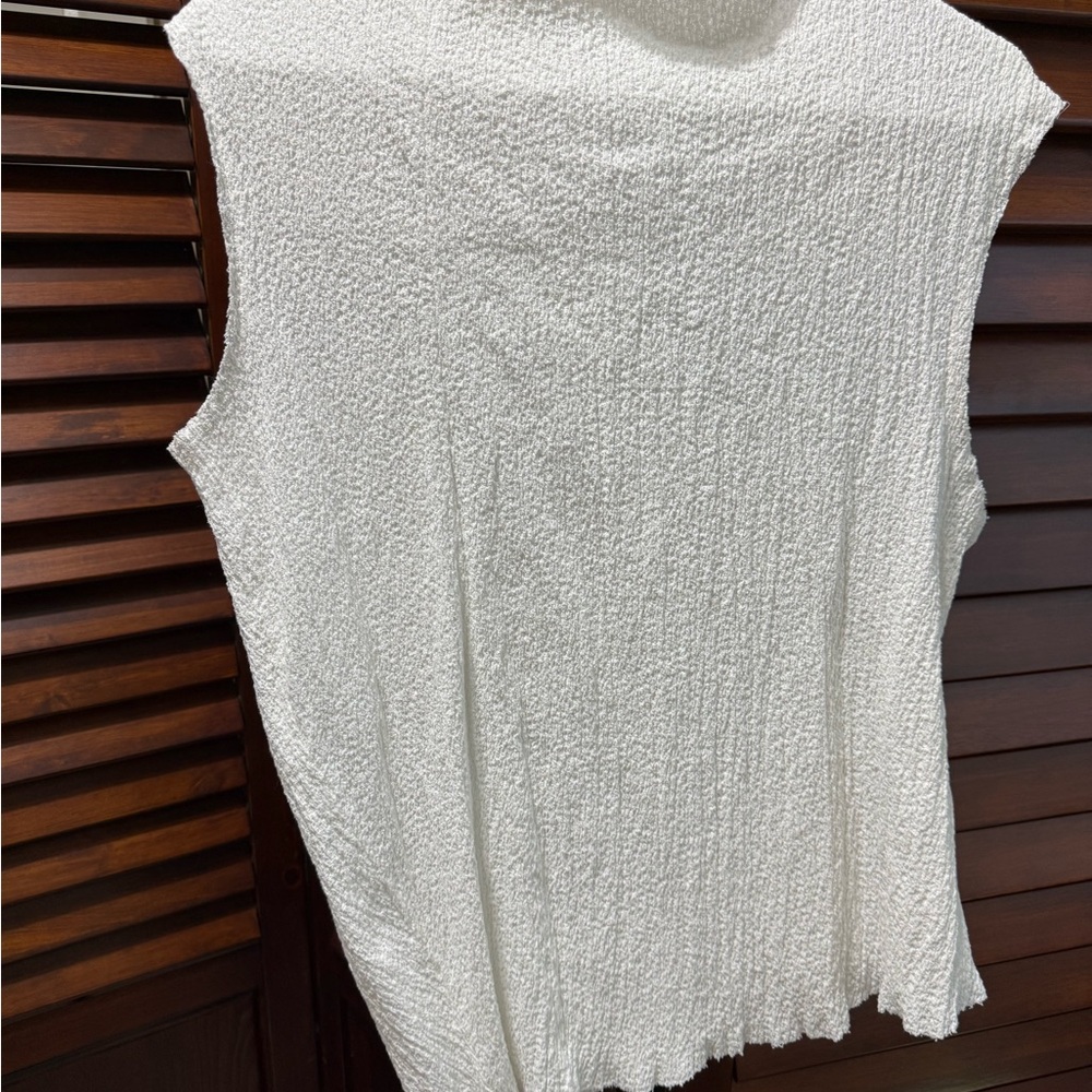 Zara White Sleeveless Top